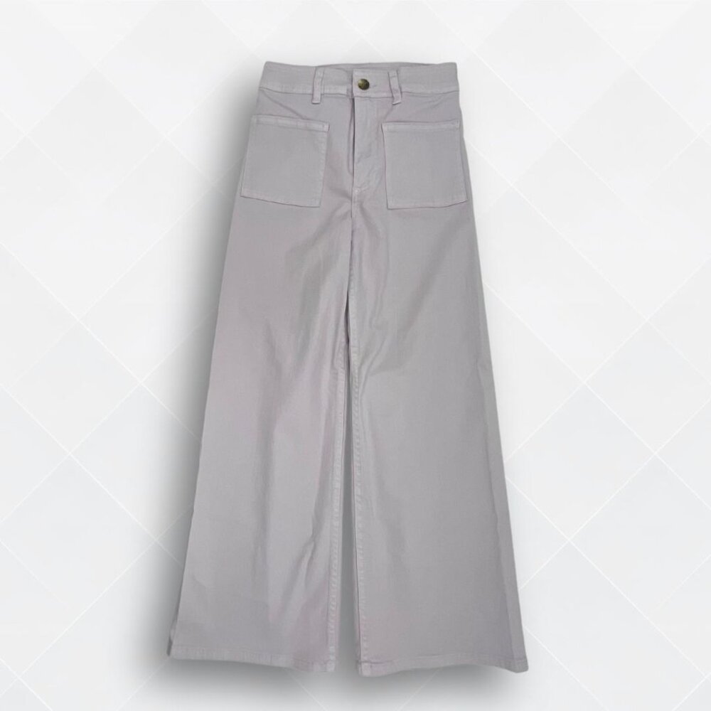💜 Billabong  Stretch Cotton Crop Wide Leg Pants | Amethyst Purple | Size XS | N